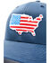 Oil Field Hats Men's Navy American Flag US Patch Mesh-Back Ball Cap, Navy, hi-res