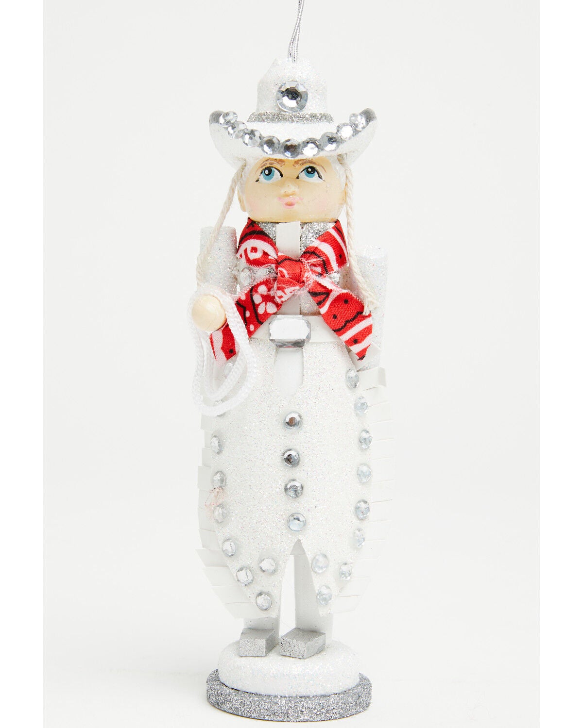 Kurt Adler Hollywood Rhinestone Cowgirl Nutcracker Ornament, Multi, hi-res
