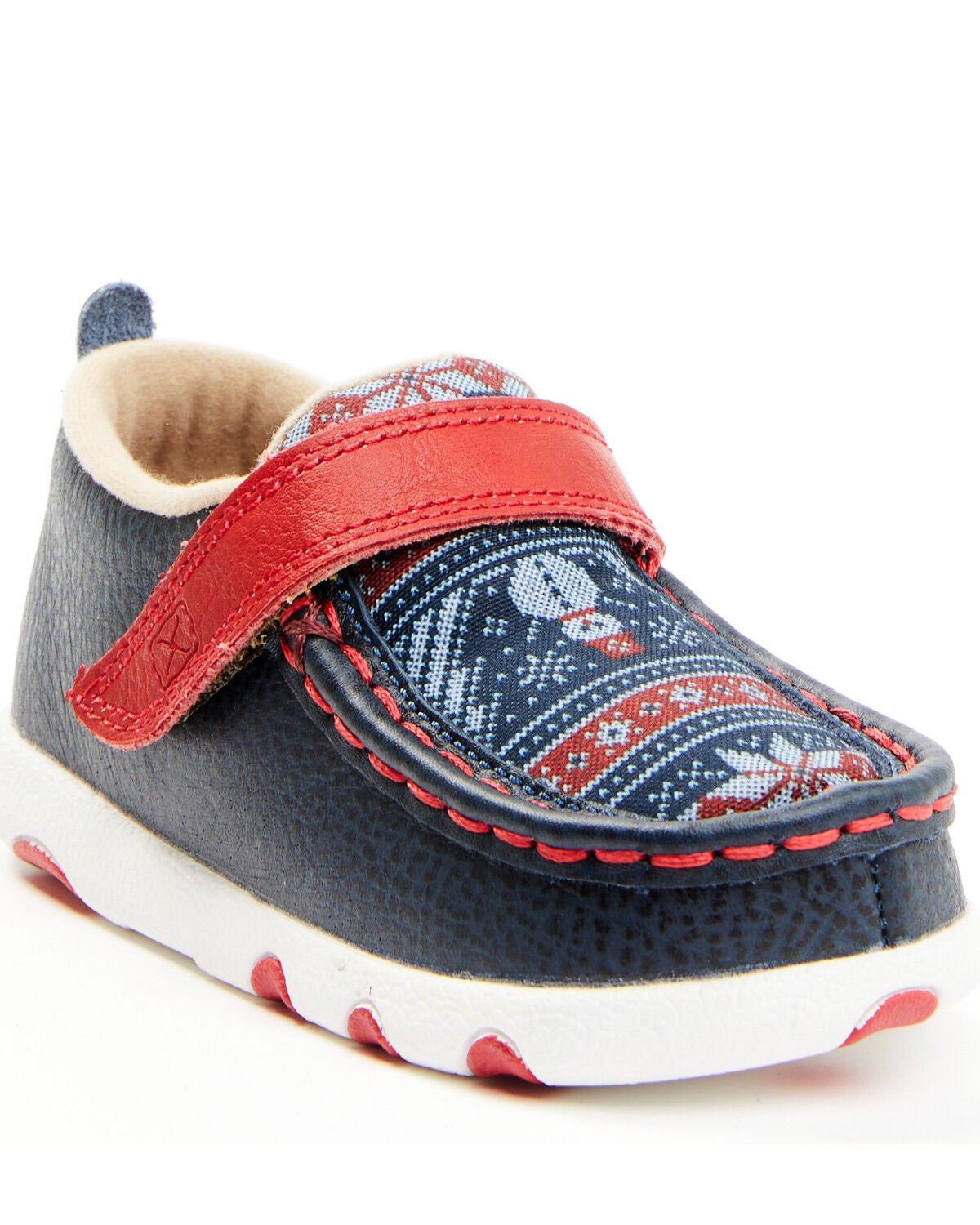 Twisted X Toddler Boys' Driving Mocs, Navy, hi-res