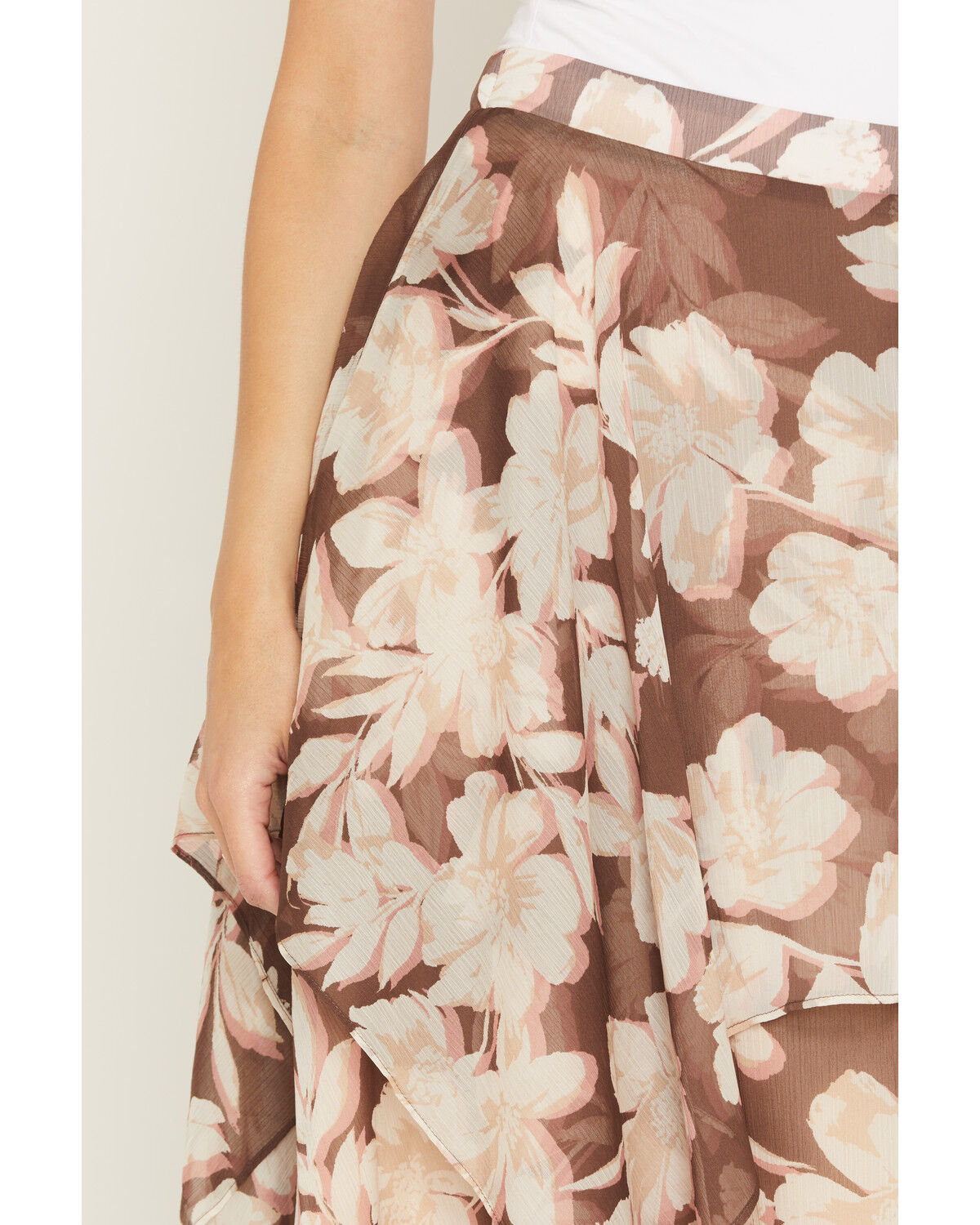 Shyanne Women's Floral Tiered Midi Skirt