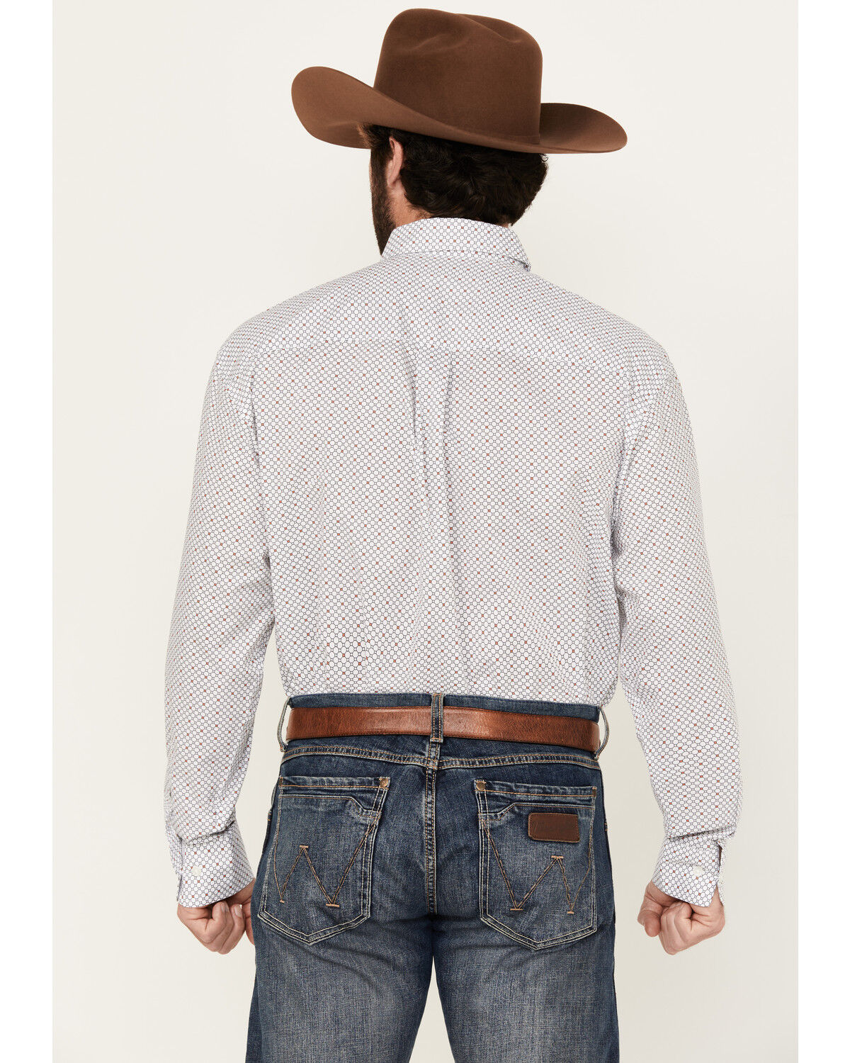 Product Name:  Wrangler Men's Geo Print Long Sleeve Button-Down Stretch Western Shirt