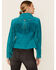 Scully Fringe & Beaded Boar Suede Leather Jacket, Turquoise, hi-res
