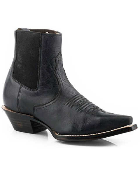 Stetson Women's Everly Western Booties - Snip Toe, Black, hi-res