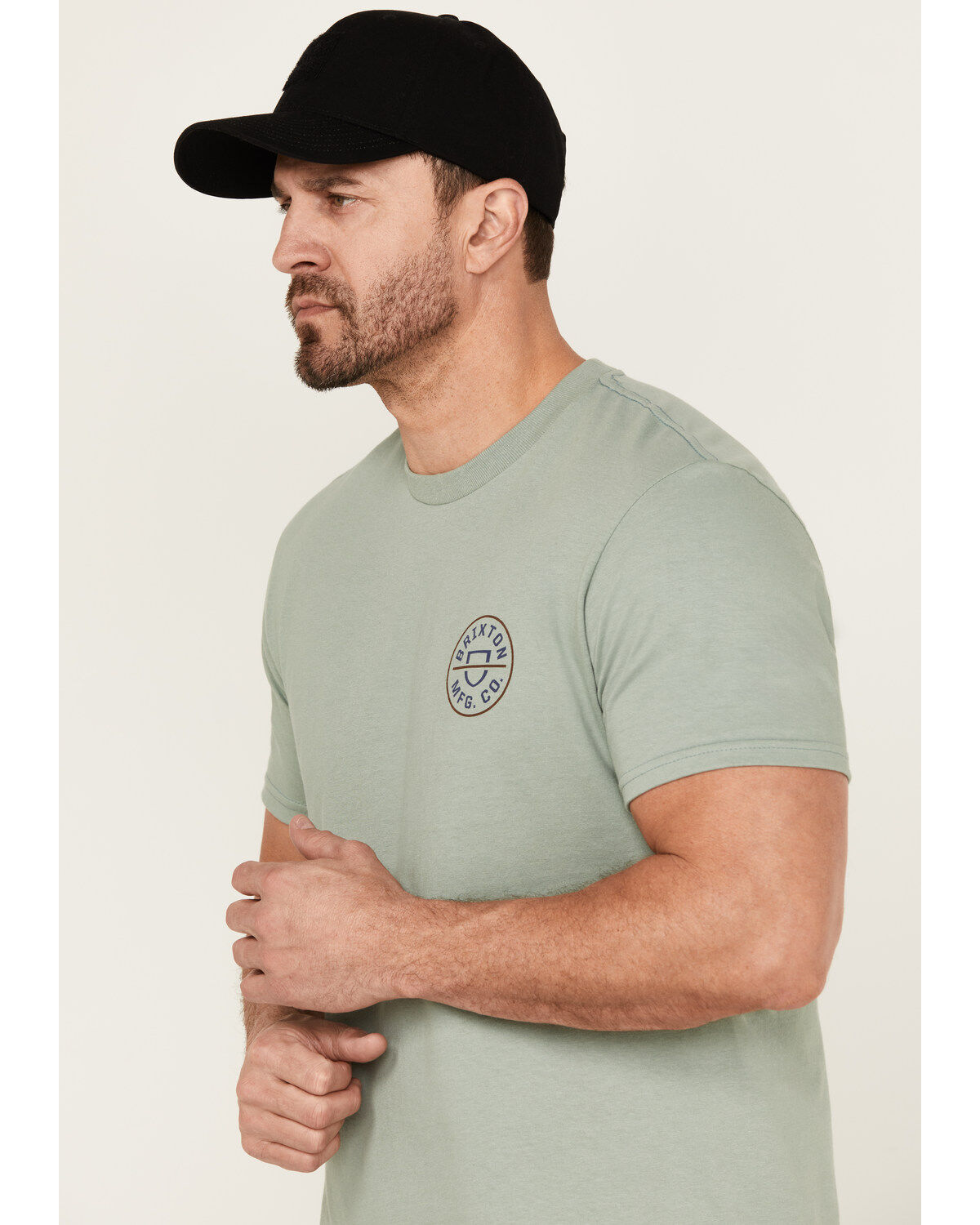 Image #2 - Brixton Men's Crest Logo Short Sleeve Graphic T-Shirt, , hi-res