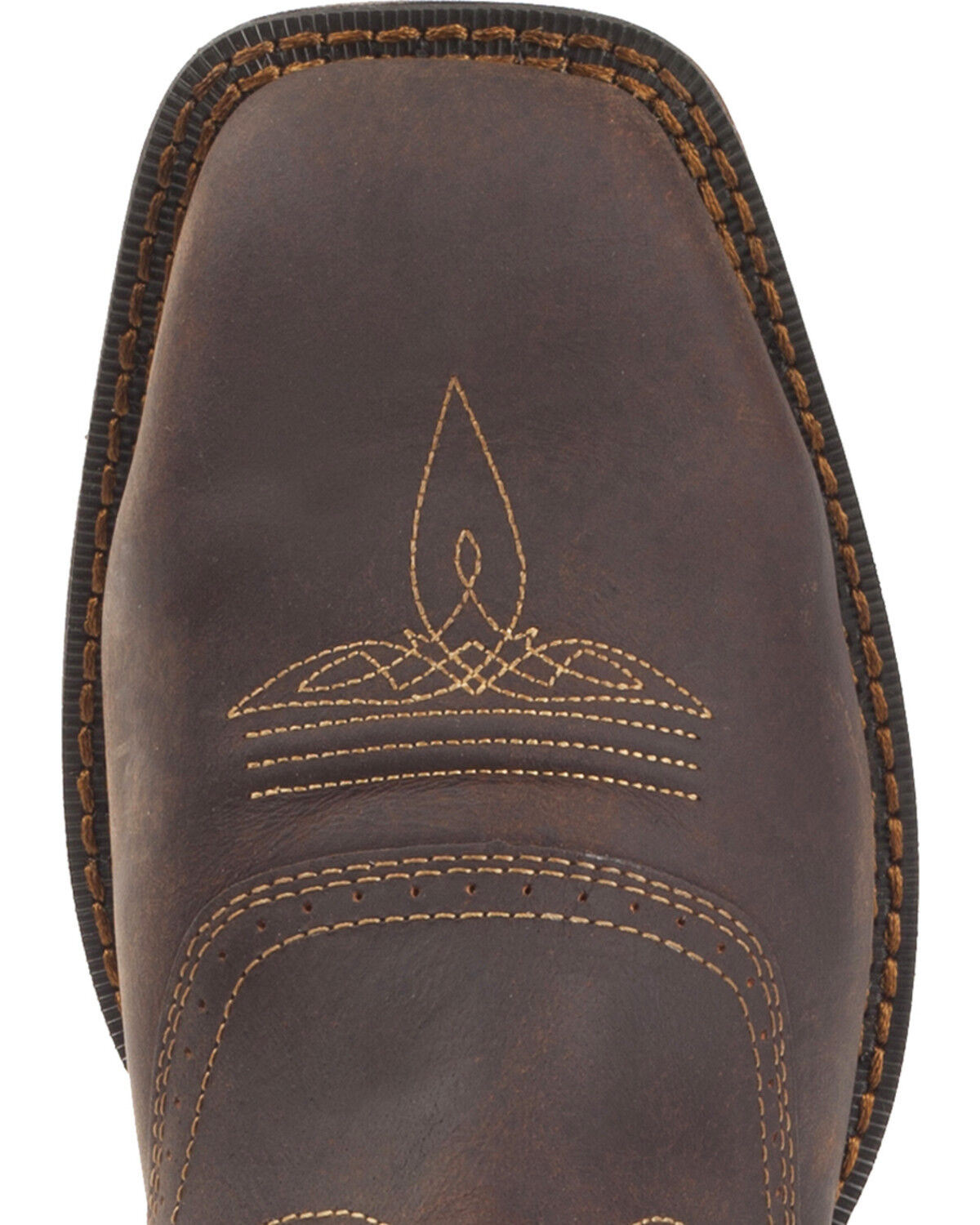 Image #7 - Rebel by Durango Men's Waterproof Steel Toe Western Work Boots, Brown, hi-res