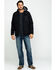 Image #6 - Cody James Men's Round Up Two Tone Western Styled Hooded Winter Puffer Coat , , hi-res