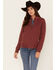 Powder River Outfitters Women's Canvas Bomber Jacket, Red, hi-res