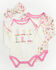 Image #1 - Wrangler Infant Girls' Cowgirl Boots Onesie Set - 3 Piece, Multi, hi-res