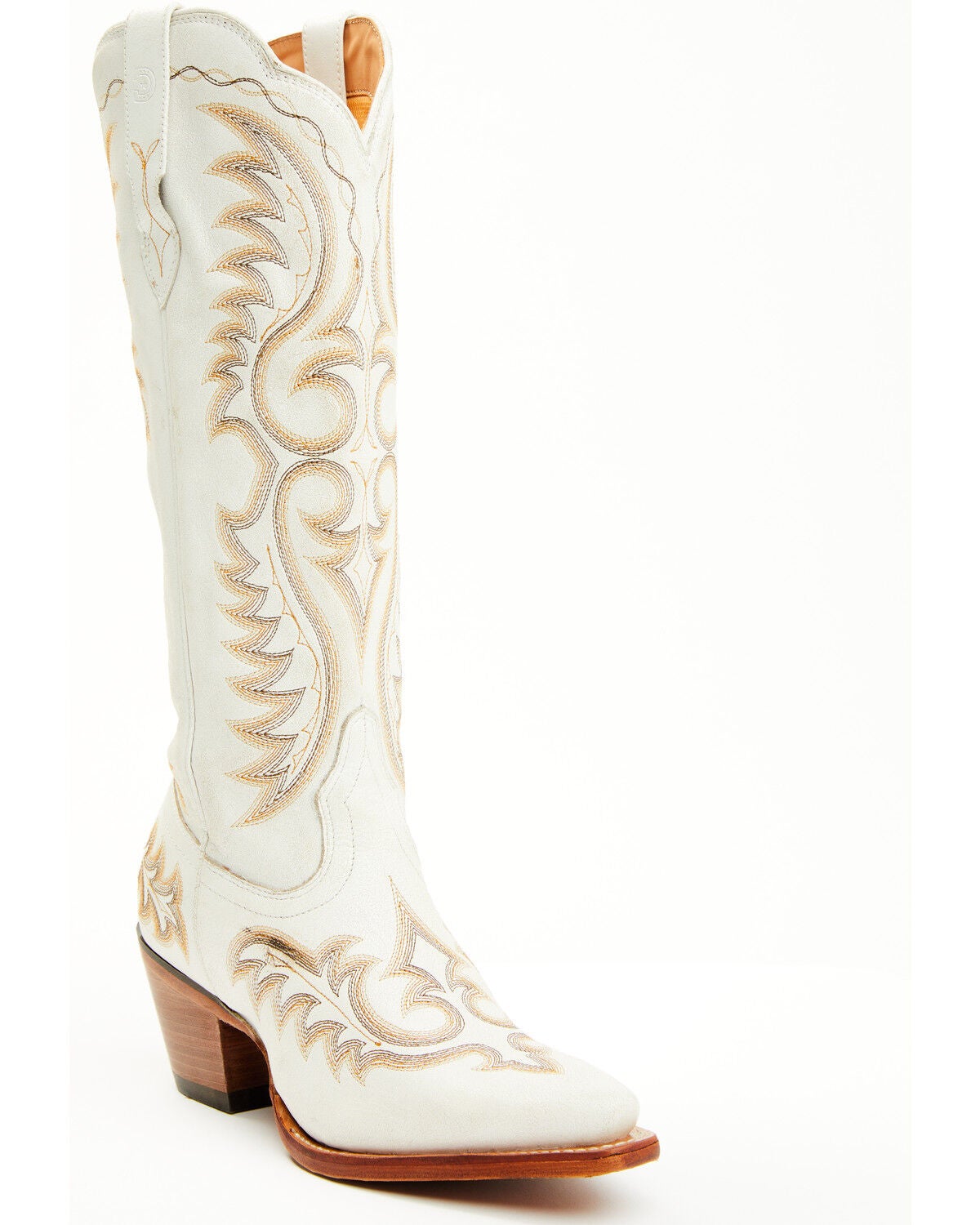 Durango Women's Crush Tall Western Boots - Snip Toe, Ivory, hi-res