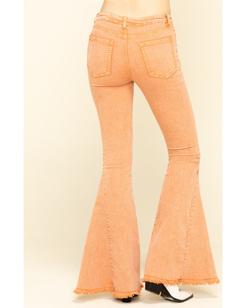 Saints Hearts Women S Rust High Rise Flare Jeans Boot Barn