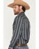 Image #2 - Ely Walker Men's Stripe Print Long Sleeve Snap Western Shirt, Black, hi-res