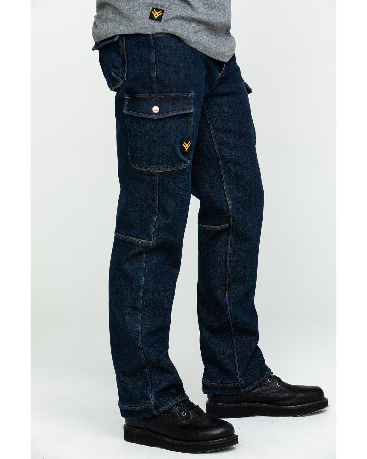 lined stretch jeans