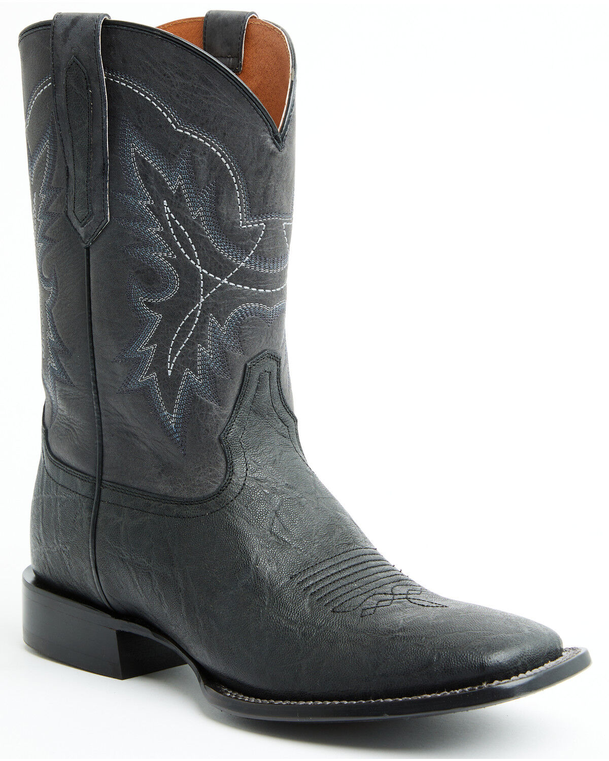 Cody James Men's Brandy Genuine Ostrich Exotic Western Boot Broa 並行輸入品 Cody James Men\u0027s Brandy Exotic Python Western Boots - Broad Square