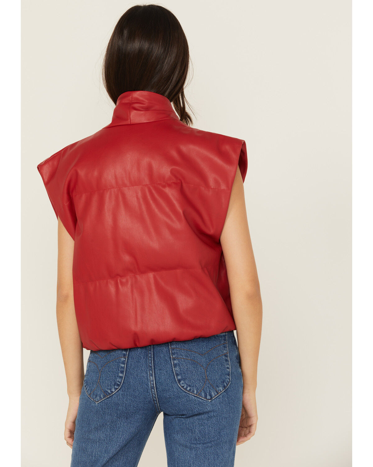 Image #4 - Revel Women's Puffer Vest, Red, hi-res