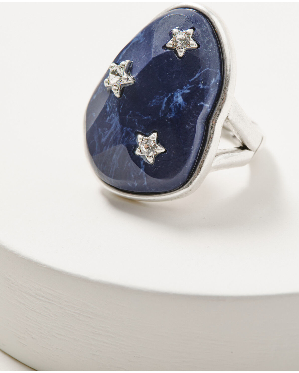 Image #2 - Lainey Wilson Women's Hold Me Star Statement ring, Silver, hi-res