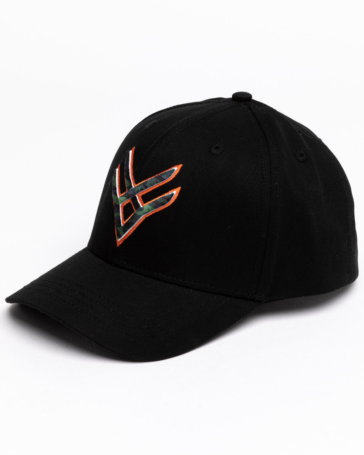 Image #1 - Hawx Men's Camo Logo Ball Cap, Black, hi-res