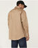 Image #4 - Forge Workwear Men's FR Solid Long Sleeve Snap Work Shirt, Khaki, hi-res