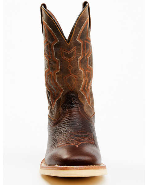 Image #4 - RANK 45® Men's Bullet Advanced Western Performance Boots - Broad Square Toe, Brown, hi-res