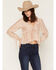 Image #1 - Rosabelle Honey Women's Long Sleeve Ruffle Lace Blouse, Nude, hi-res
