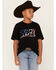 Image #2 - Cody James Boys' Americana Logo Short Sleeve Graphic T-Shirt, Black, hi-res