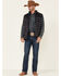 Image #2 - Cody James Core Men's Heather Charcoal Midnight Heat Sealed Zip-Front Puffer Vest, Charcoal, hi-res