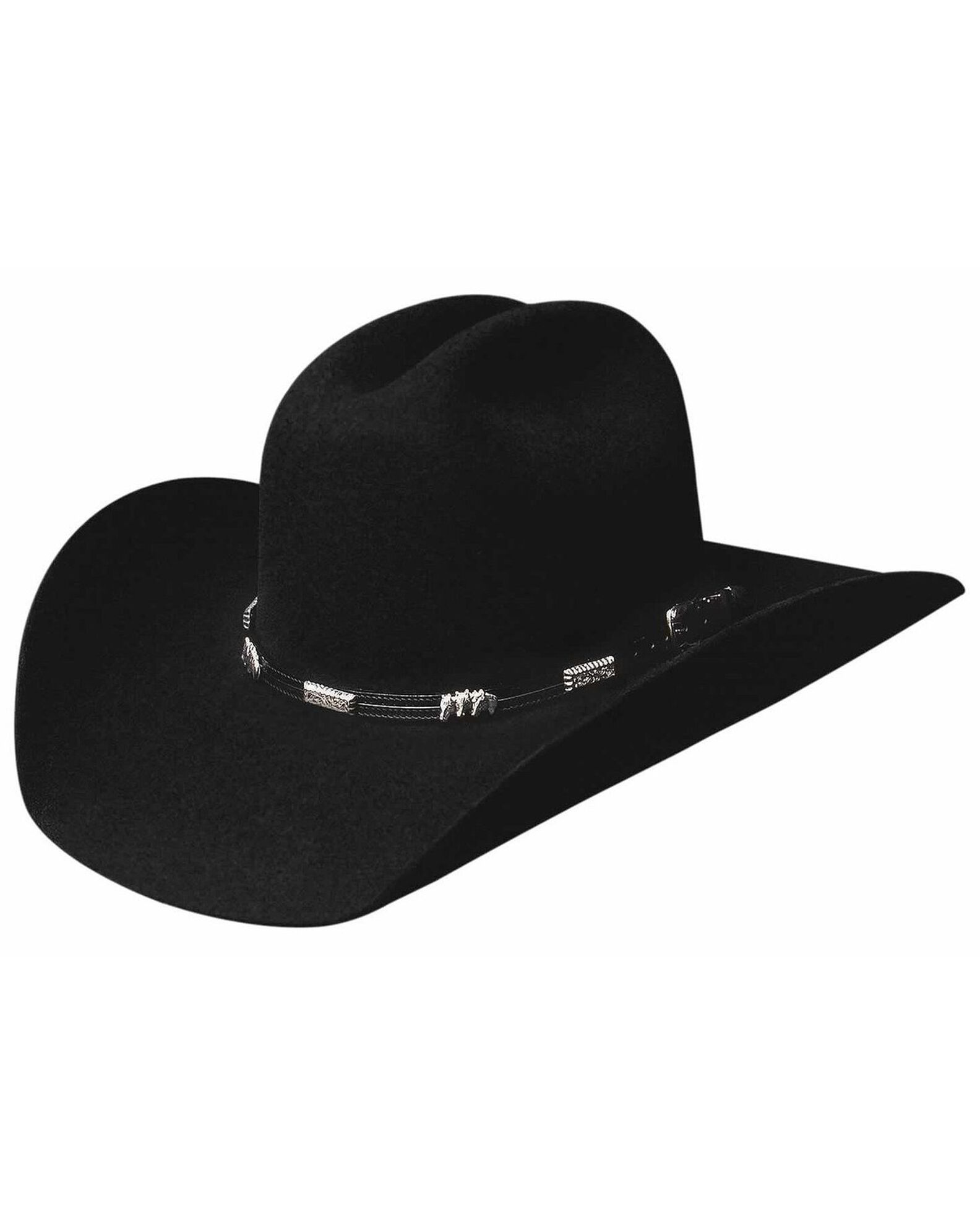 Image #1 - Bullhide Rockford 4X Premium Wool Cowboy Hat, Black, hi-res