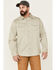 Brothers & Sons Men's Weathered Twill Solid Long Sleeve Button-Down Western Shirt  , Sand, hi-res
