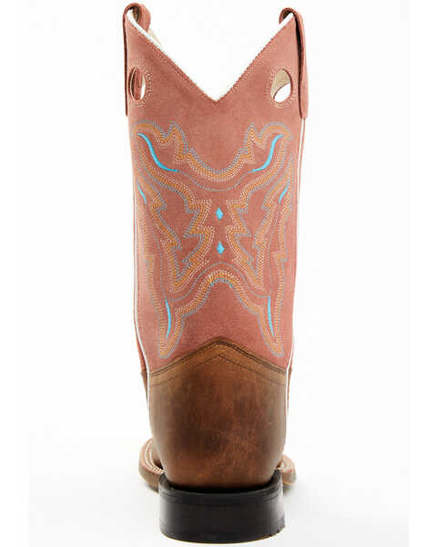 Cody James Boys' Inlay Western Boots - Broad Square Toe, Brown, hi-res