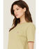 Image #2 - Carhartt Women's Loose Fit Heavyweight Short Sleeve Pocket Tee, Sand, hi-res