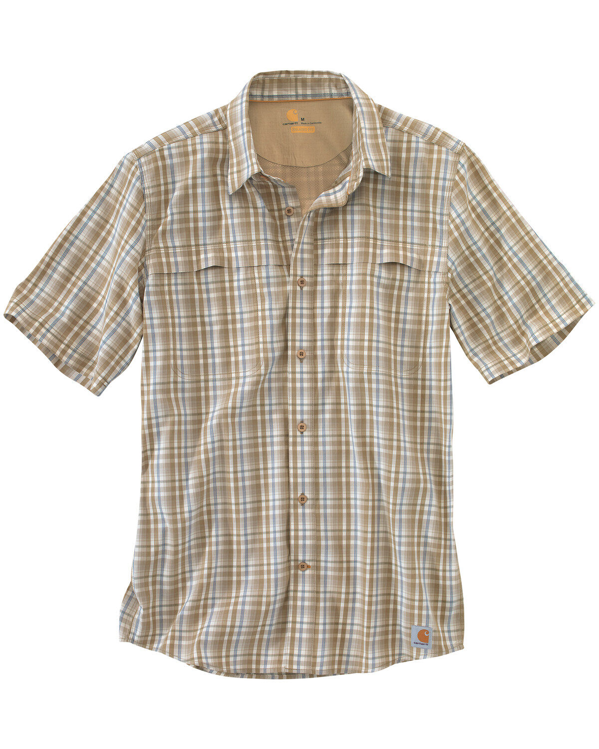 Image #2 - Carhartt Men's Force Plaid Short Sleeve Shirt, , hi-res