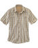 Carhartt Men's Force Plaid Short Sleeve Shirt, Khaki, hi-res