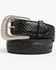 Image #1 - Shyanne Women's Raven Exotic Python Billet Belt, Black, hi-res