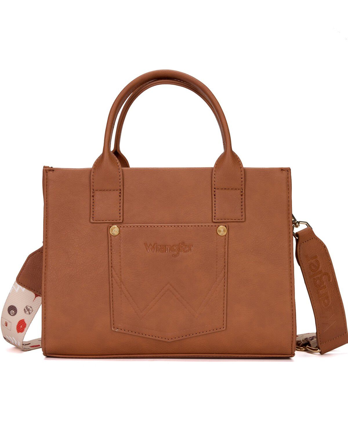 Image #3 - Wrangler X Boot Barn Women's Vegas Crossbody Tote, Tan, hi-res