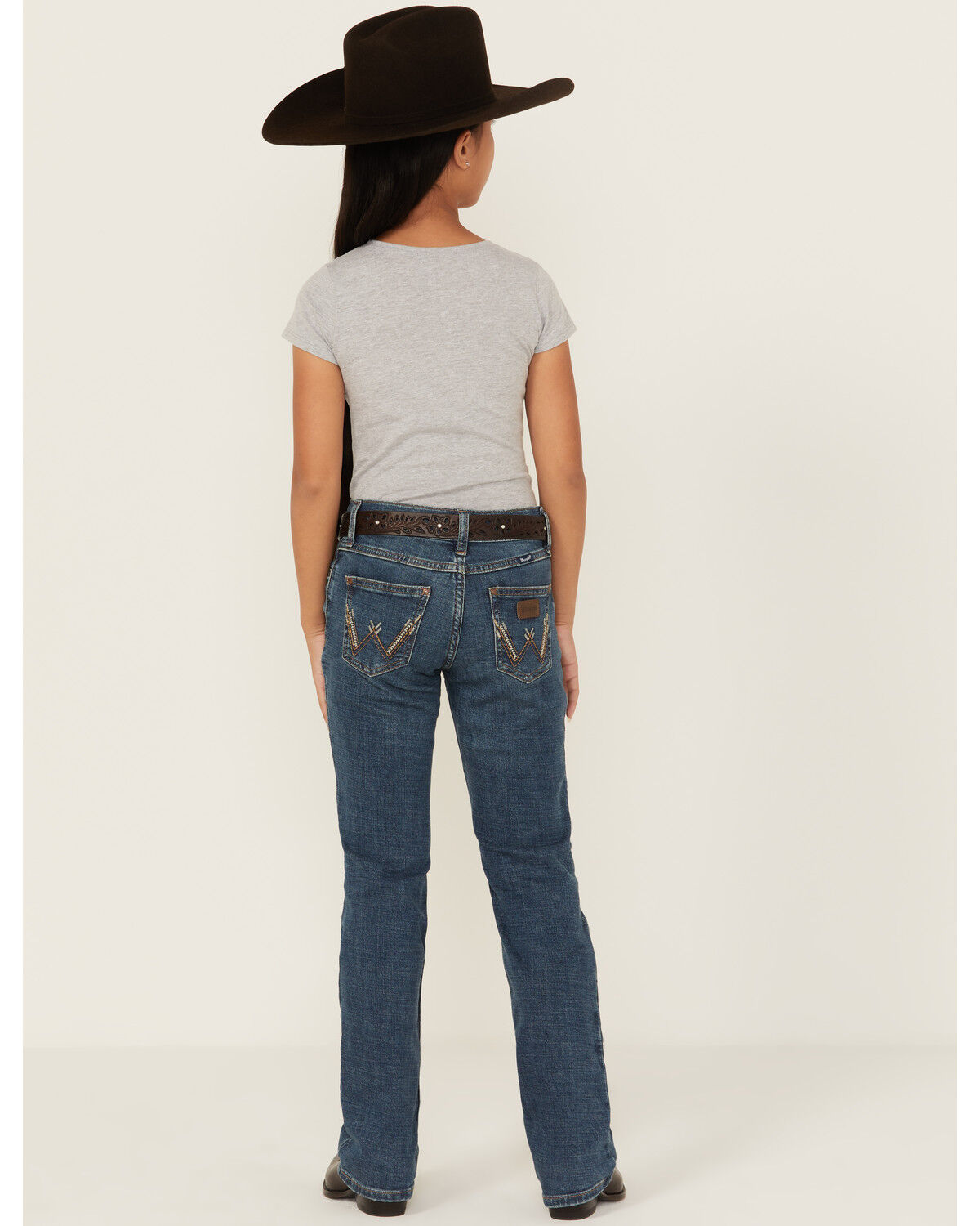 Image #3 - Wrangler Girls' Bootcut Stretch Denim Jeans, , hi-res