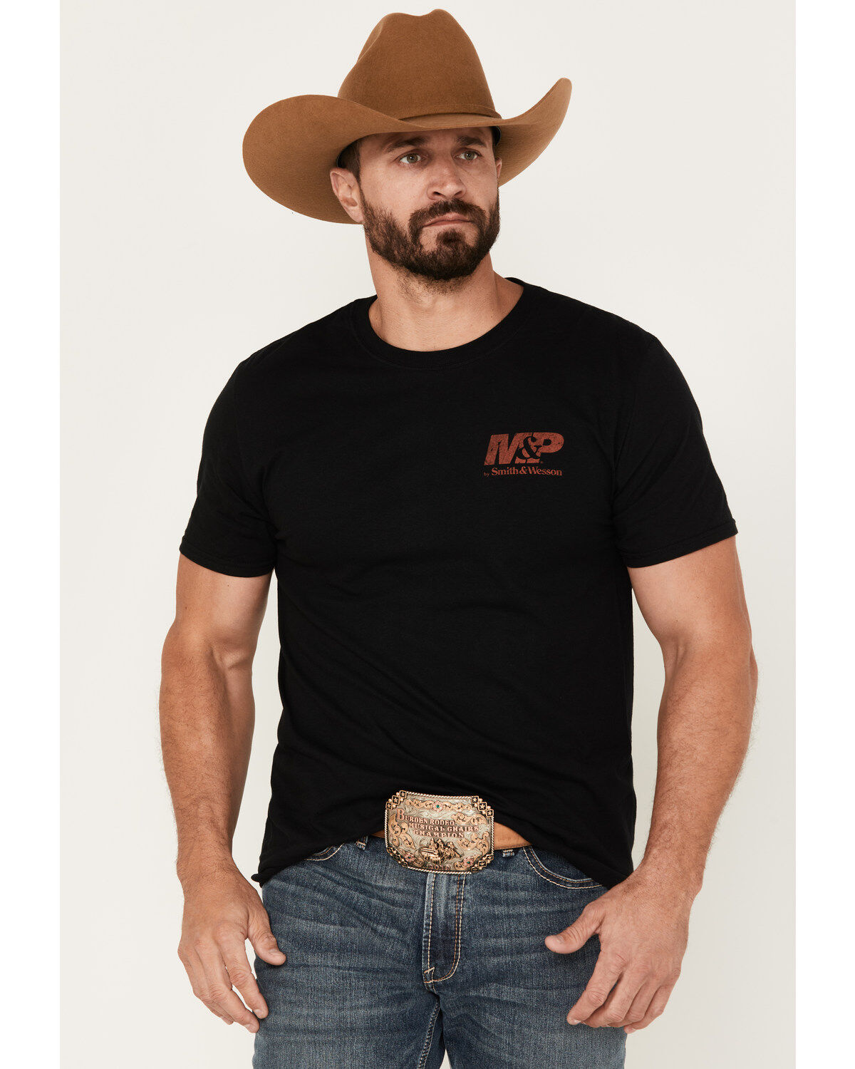 Image #2 - Smith & Wesson Men's M&P Eagle Shield Short Sleeve Graphic T-Shirt, , hi-res
