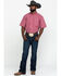 Image #6 - George Strait By Wrangler Men's Red Small Plaid Short Sleeve Western Shirt , , hi-res