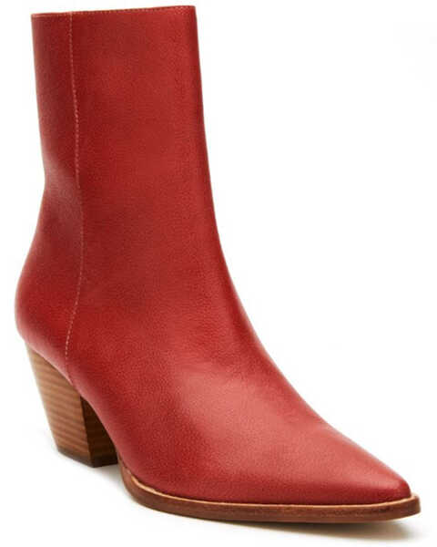 Matisse Women's Caty Ankle Booties - Pointed Toe, Red, hi-res