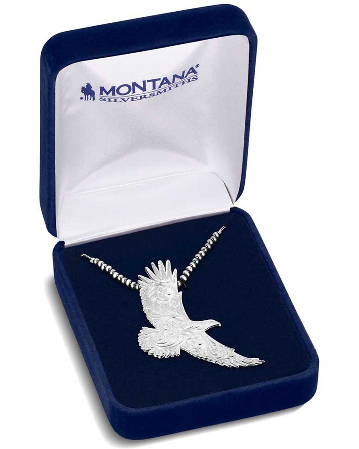 Image #3 - Montana Silversmiths Soaring Eagle Necklace, Silver, hi-res