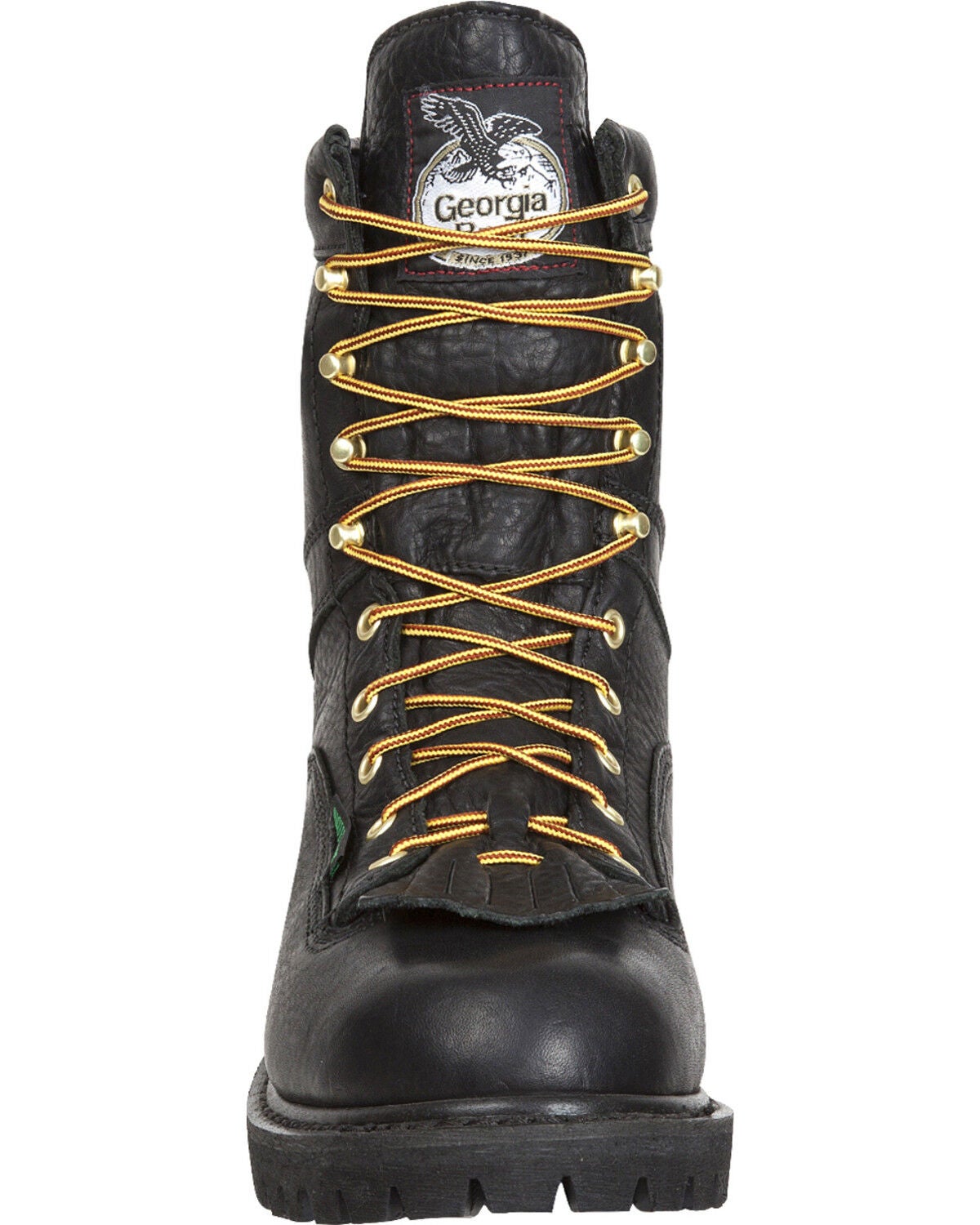 low heel logger boots
