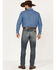 Image #3 - Wrangler Retro Men's Dark Knight Medium Wash Stretch Slim Straight Jeans, Medium Wash, hi-res