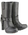 Image #1 - Milwaukee Leather Women's Leather Harness Boots - Round Toe, Black, hi-res