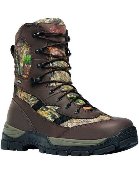 Danner Men's Mossy Oak Alsea 8" Lace-Up Waterproof 1000G Insulated Boots - Round Toe, Camouflage, hi-res