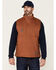 Image #1 - Ariat Men's Rebar Duracanvas Zip-Front Sherpa Work Vest, Brown, hi-res