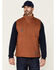 Image #1 - Ariat Men's Rebar Duracanvas Zip-Front Sherpa Work Vest , Brown, hi-res