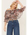Shyanne Women's Ruffle Off Shoulder Chiffon Top, Pecan, hi-res
