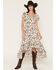 Image #1 - Rosabelle Honey Women's Western Print High Low Midi Dress, Cream, hi-res