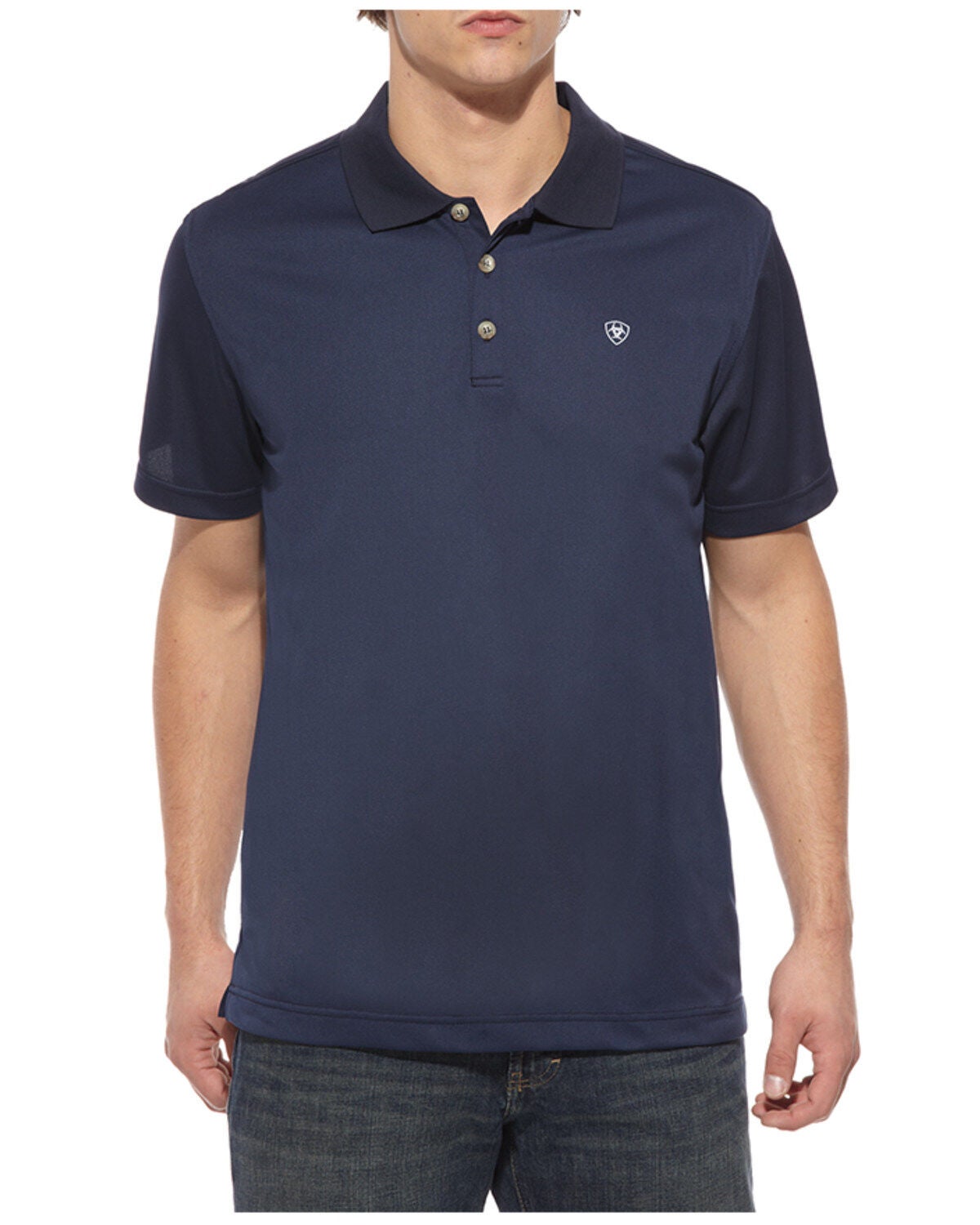 Ariat Men's TEK Polo Shirt - Big & Tall, Navy, hi-res