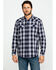 Image #1 - Cody James Men's Plainsman Heathered Plaid Long Sleeve Western Shirt , , hi-res