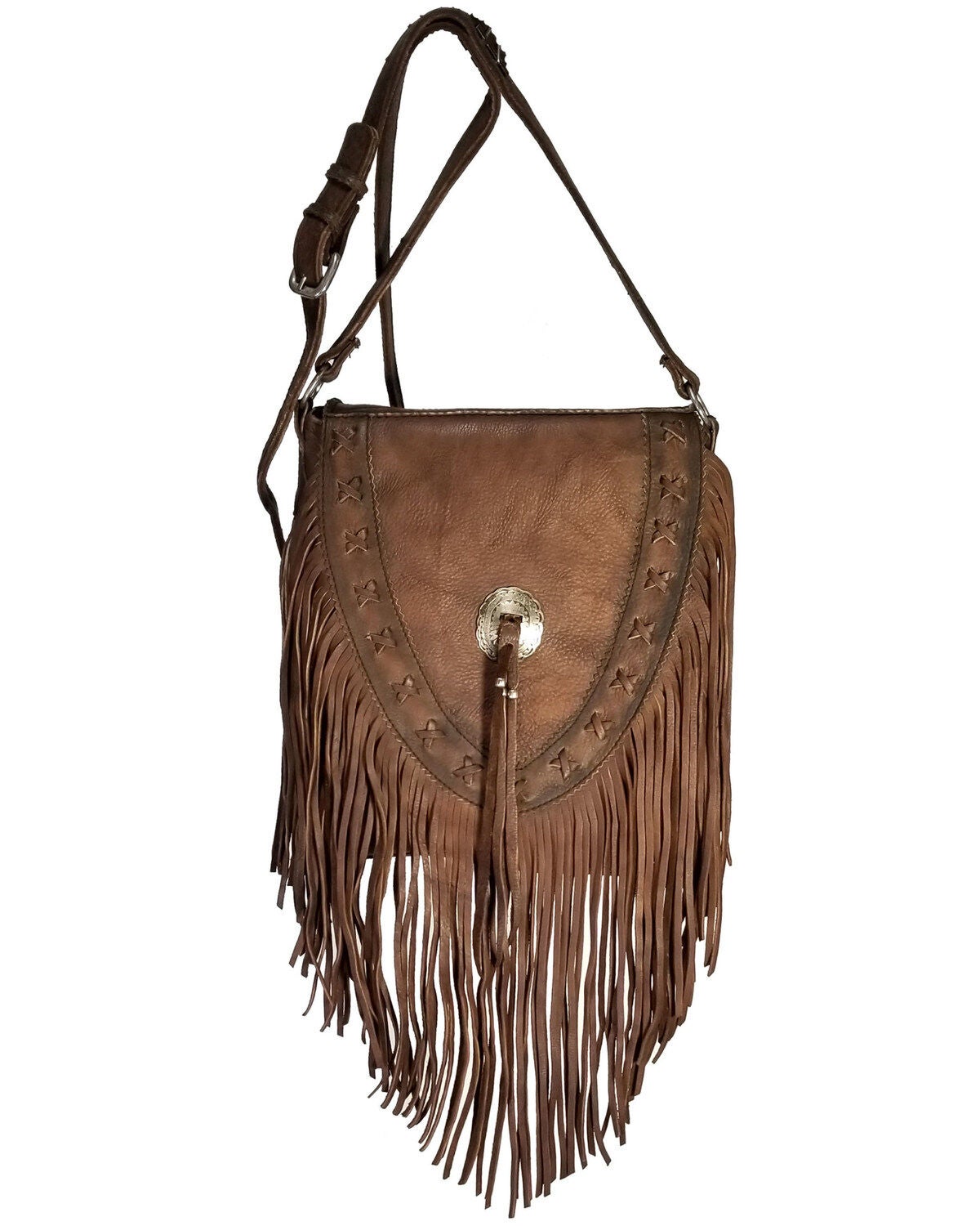 Kobler Leather Women's Lubbock Crossbody Bag, Dark Brown, hi-res