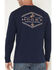 Image #4 - Hooey Men's Hooey Rocks Long Sleeve Graphic T-Shirt, Navy, hi-res